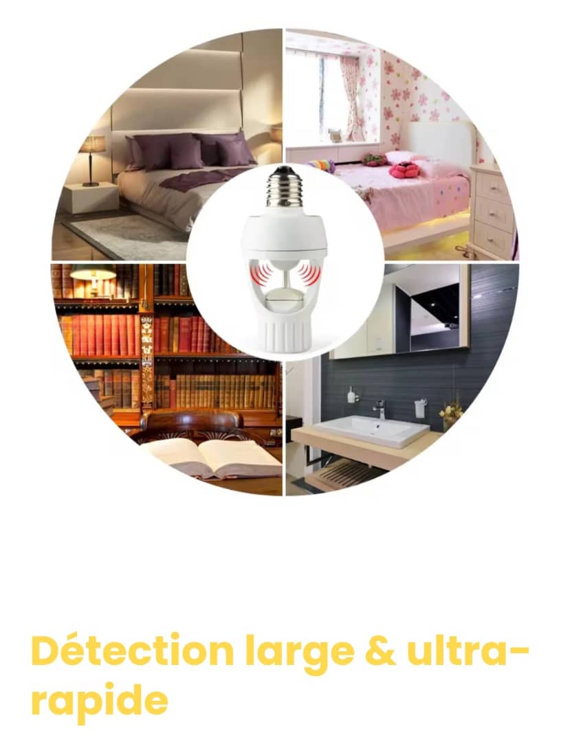 Ampoule avec détecteur de mouvement