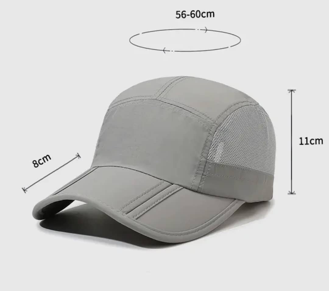 Casquette sportive respirante et imperméable