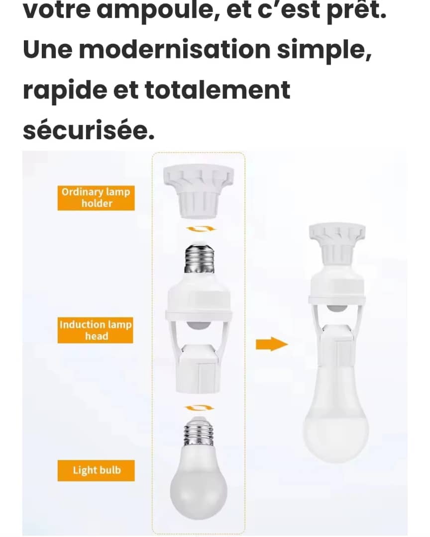 Ampoule avec détecteur de mouvement