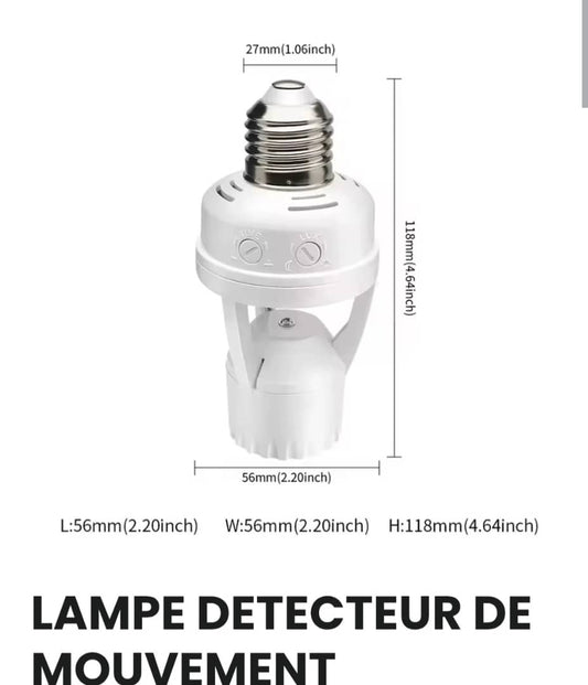 Ampoule avec détecteur de mouvement
