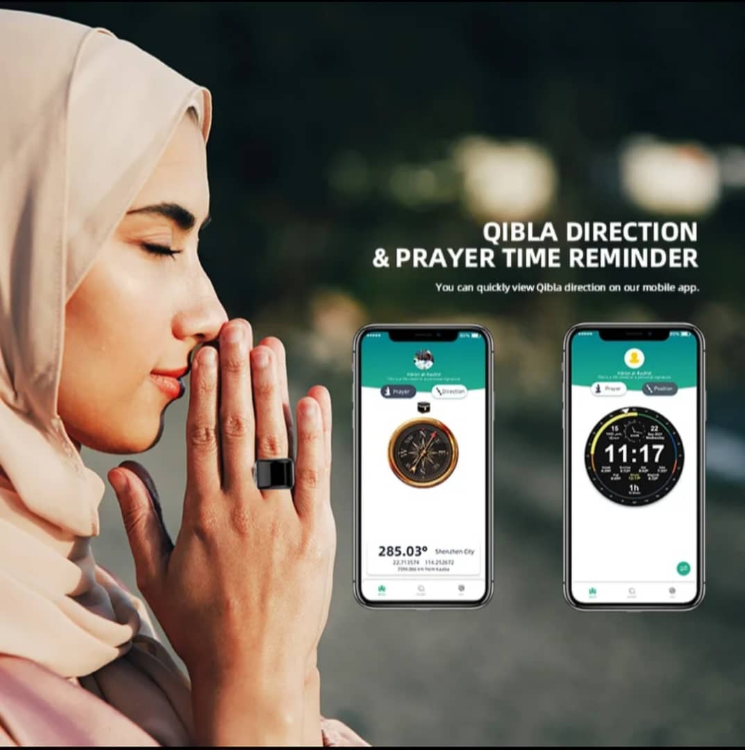 Bague connectée rappel des heures de prière