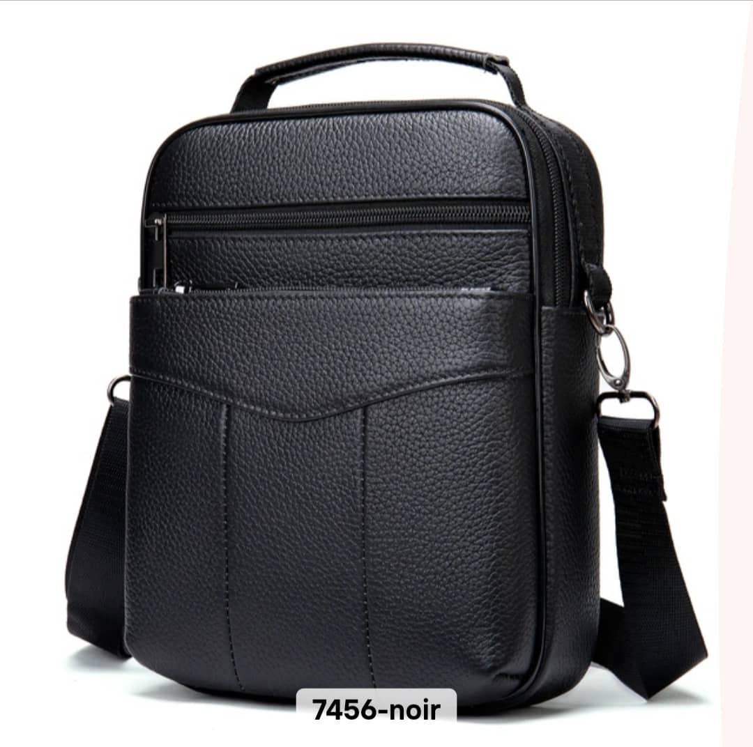 Sac bandoulière en cuir multifonction