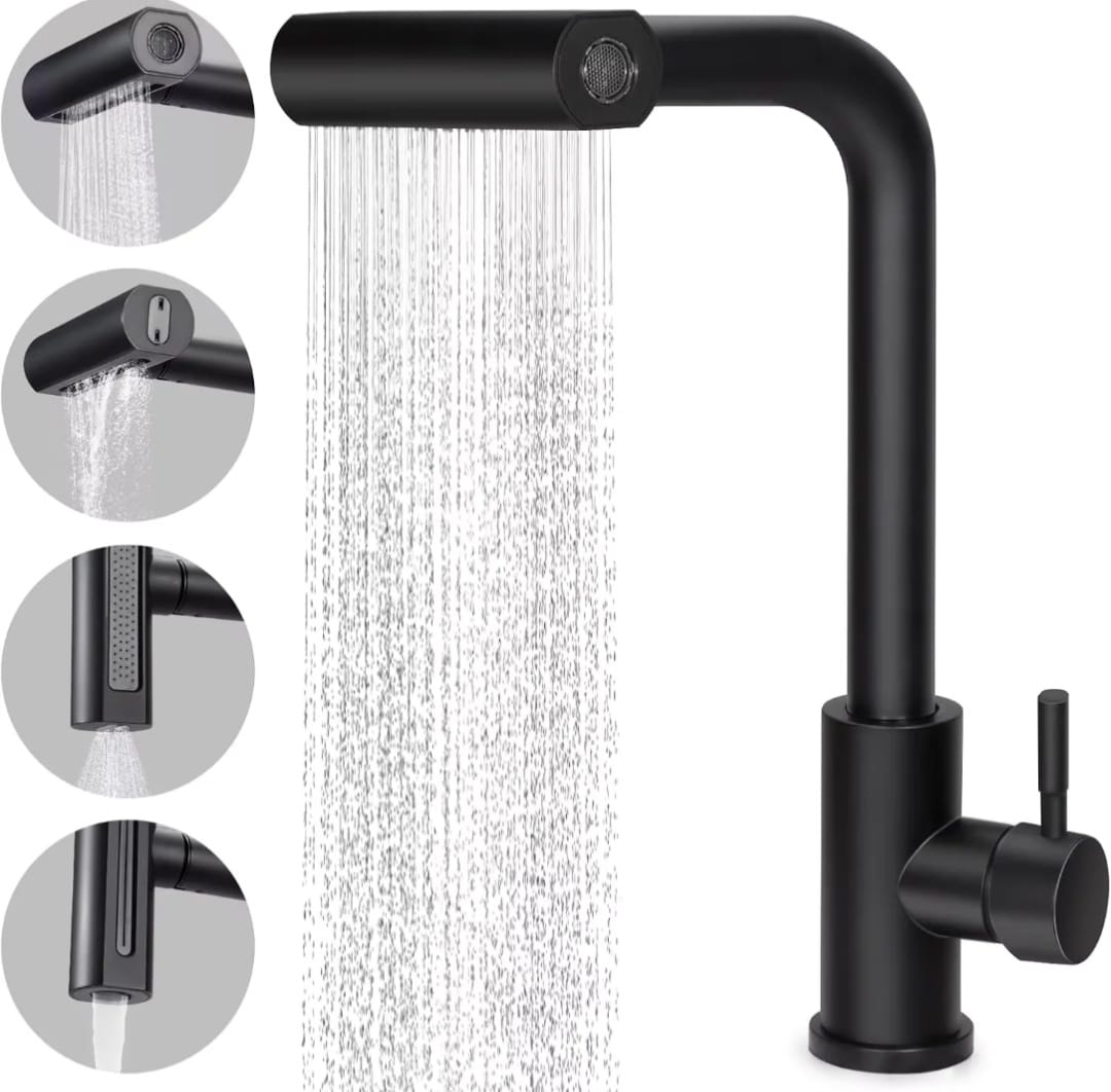 Robinet de cuisine cascade rotatif