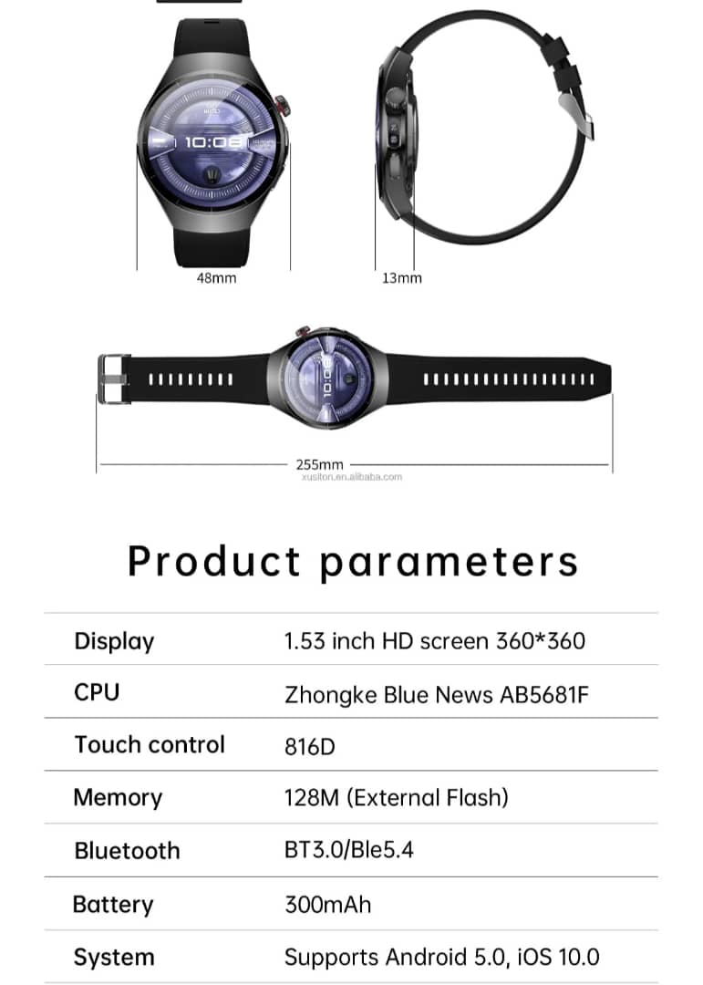 Montre connectée au design futuriste