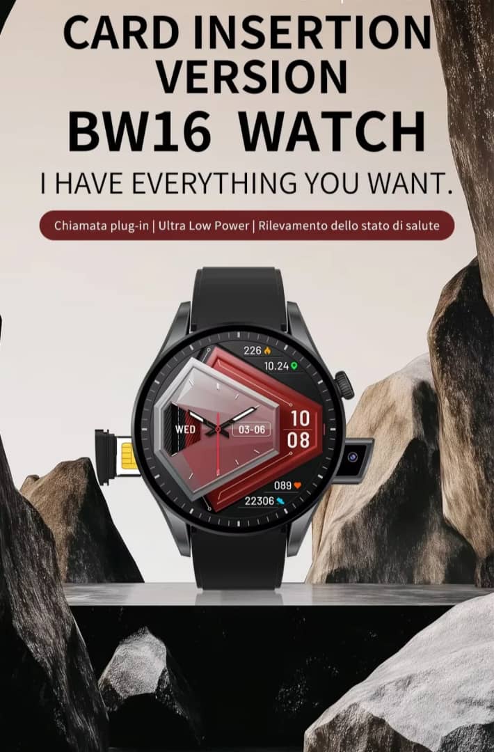 Montre connectée avec appel Bluetooth et carte SIM