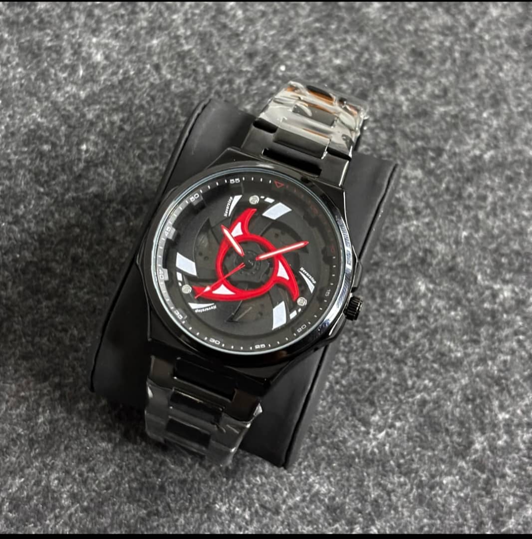 Montre analogique au design créatif à aiguilles rotatives