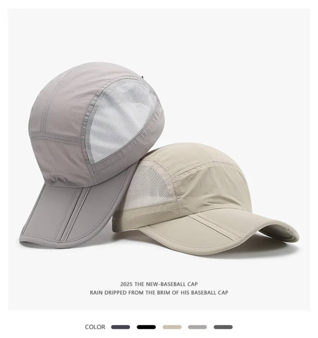 Casquette sportive respirante et imperméable