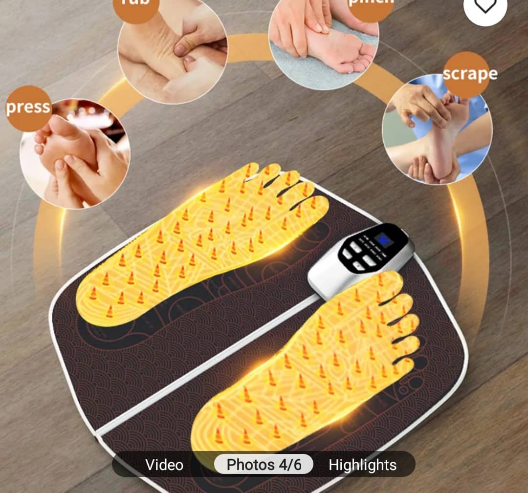 Tapis de Massage Électrique EMS pour les Pieds